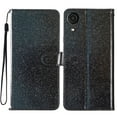 thumbnail image 6 of For Samsung A03 Core Case Bling Glitter Shiny Magnetic Closure Luxury PU Leather RFID Blocking Wallet Card Holder Hand Strap Folio Kickstand Flip Case Women Girls For Samsung Galaxy A03 Core, Black, 6 of 7