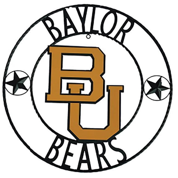 LRT Sales BYLWRI18 18 in. Baylor University Wrought Iron Wall Decor