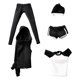 thumbnail image 4 of Ropa para muñecas femeninas en miniatura a escala 1/6, conjuntos deportivos, chándales casuales para Negro, 4 of 7