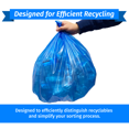 Reli. 13 Gallon Trash Bags, Tall Kitchen Recycling Blue Garbage Bags