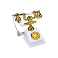 thumbnail image 1 of Youkk Vintage Miniature Phone Model Retro Style And Exquisite Craft Non-deforming Retro Rotary Telephone C-white, 1 of 6