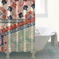 thumbnail image 5 of Waterproof Boho Pieced Patchwork Shower Curtain 72x84 Inch Bohemian Style Polyester Unique Shower Curtain for Bathroom Hotel Home Decor with 12 Plastic Hooks, 5 of 5