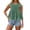 Green, variant on Women's Summer T Shirt Crew Neck Sleeveless Solid Color Frill Y2K Blouse Breathable Loose Fit Top Everyday Casual Tee