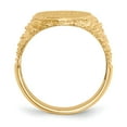 thumbnail image 2 of Real 14kt Yellow Gold 17.0x14.0mm Open Back Men's Signet Ring Size: 10; for Adults and Teens; for Women and Men, 2 of 5