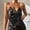 Black, variant on Women’s Tanks Nightlife Top for Party Performance with Neck Suspender Backless Design and Black S