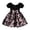 Black, variant on Sngxgn Girl's Short Sleeve Floral Print Loose Casual Long Dress(Black,5Y)