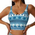 thumbnail image 2 of Lsque Sea Underwater Animals Printed Women'S Sports Bra, Compression, Moisture Wicking, High-Impact Sports Bra For Women,Supportive sports bra-Small, 2 of 9