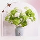 thumbnail image 3 of Flores artificiales de hortensia simulada Moyic 2 unids/set blanco verde 60 cm, 3 of 6