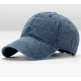 thumbnail image 1 of LinYooLi 13 Color! High Quality Washed Cotton Adjustable Solid Color Baseball Cap Unisex Couple Cap Fashion Leisure Dad Hat Snapback Cap, 1 of 6
