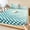 Teal, Mint, Seafoam, Emerald, variant on Cal.King Size Fitted Sheet Set - Blue Polka Dots 3 Piece Bedding Sets 16" Deep Pocket Fitted Sheet with 2 Pillowcases, Modern Abstract Art Ombre Brushed Microfiber Hotel Luxury Bed Sheets