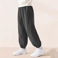 thumbnail image 5 of Plebaso Boys Girls Baggy Jogger Sweatpants Elastic Waist Casual Trousers Corduroy Pants with Pockets for Kids, 5 of 6