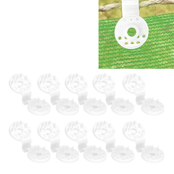 100 Clips De Plástico Resistentes Para Tela De Sombra, Clips De Tela A Prueba De Pájaros Con Agarre De Bloqueo, Clips De Tela De Sombra Fáciles De Instalar, Se Adapta A La