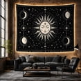 thumbnail image 6 of Sun And Moon With Stars Mystical Celestial Art for Astrology Fans Celestial Wall Decor Housewarming Gift Tapestry Wall Hanging for Bedroom, Dorm and Meditation Room, 6 of 7