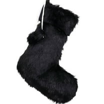 AUDeals 2025 New Christmas Stockings for Large Family, Brown Rustic Plush Xmas Stockings with Tassel, Soft Neutral Farmhouse Fireplace Hanging Decorations