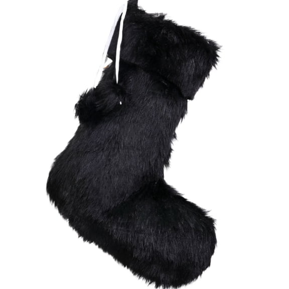 AUDeals 2025 New Christmas Stockings for Large Family, Brown Rustic Plush Xmas Stockings with Tassel, Soft Neutral Farmhouse Fireplace Hanging Decorations