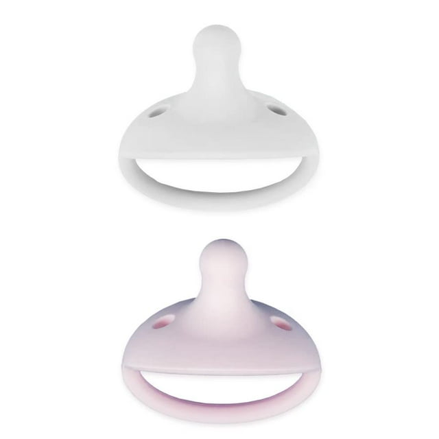 Kids Heroes Chupones para Bebe 3 a 36 Meses de Una Sola Pieza de Silicona Suave, Segura y Libre de BPA, Paquete de 2