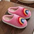 thumbnail image 4 of HCNTES Toddler Slippers Little Girl and Boy Home Slippers Plush Cute Non-Slip Warm Winter Shoes, Suitable for Indoor and Outdoor Kids Slippers(A01-Pink,8), 4 of 5