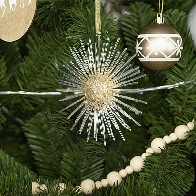 Nilvkv Christmas Acrylic Decoration Hanging Sun Decoration Christmas Tree Decoration