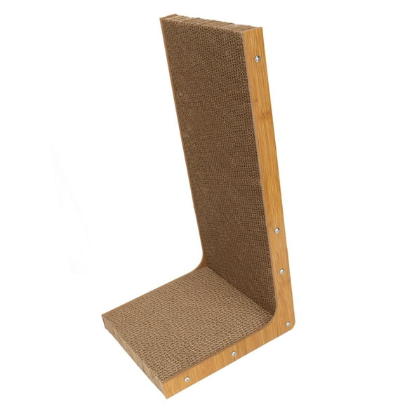Cat Corrugated Cardboard, Cat Scratching Board Stable Base for Cats L Type Small