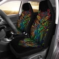 thumbnail image 2 of FMSHPON Set of 2 Car Seat Covers Ornate Totemic and Mascot Owl Tattoo Embossing Universal Auto Front Seats Protector Fits for Car,SUV Sedan,Truck, 2 of 5
