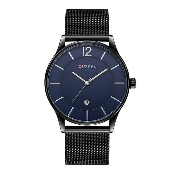 Luxury Brand Curren Simple Fashion Style Casual Military Quartz Men Watches Ultra-thin Full Steel Male Clock Date Wristwatch - Quartz Wristwatches