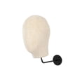 thumbnail image 5 of Gazechimp Wall Mount Mannequin Head Cap Hat Display Rack for Ornament Decoration Store Beige Linen, 5 of 8