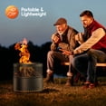 thumbnail image 5 of Cozi by Tzumi Smokeless Fire Pit Stainless Steel Portable Fire Pit with Carry Bag, 18”, 5 of 13