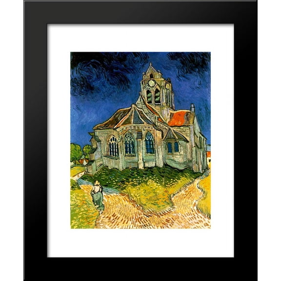 The Church at Auvers 20x24 Framed Art Print by Vincent van Gogh