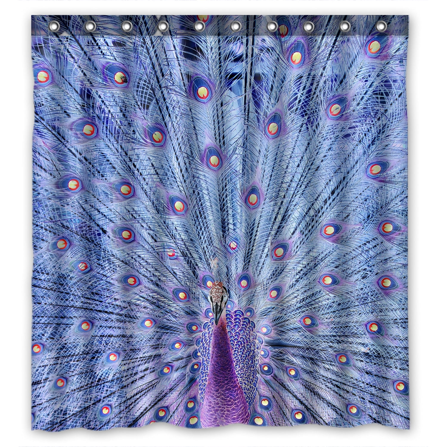 YKCG Awesome Peacock Waterproof Fabric Bathroom Shower Curtain 66x72