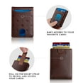 thumbnail image 7 of Serman Brands RFID Blocking Slim Wallet | Bifold Genuine Leather Thin Minimalist Front Pocket Wallets | Credit Card Holder | For Men with Money Clip | Chocolate, 7 of 7