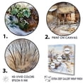 thumbnail image 3 of Designart "Wintery Rural Fusion II" Farm Floater Framed Wall Decor, 3 of 5