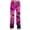 Purple, variant on Purple Fall, Autumn, & Halloween Themed Pajama Pants Women's Halloween wide leg pants. High waist, soft, comfy, baggy style, with pockets. Great for parties. S