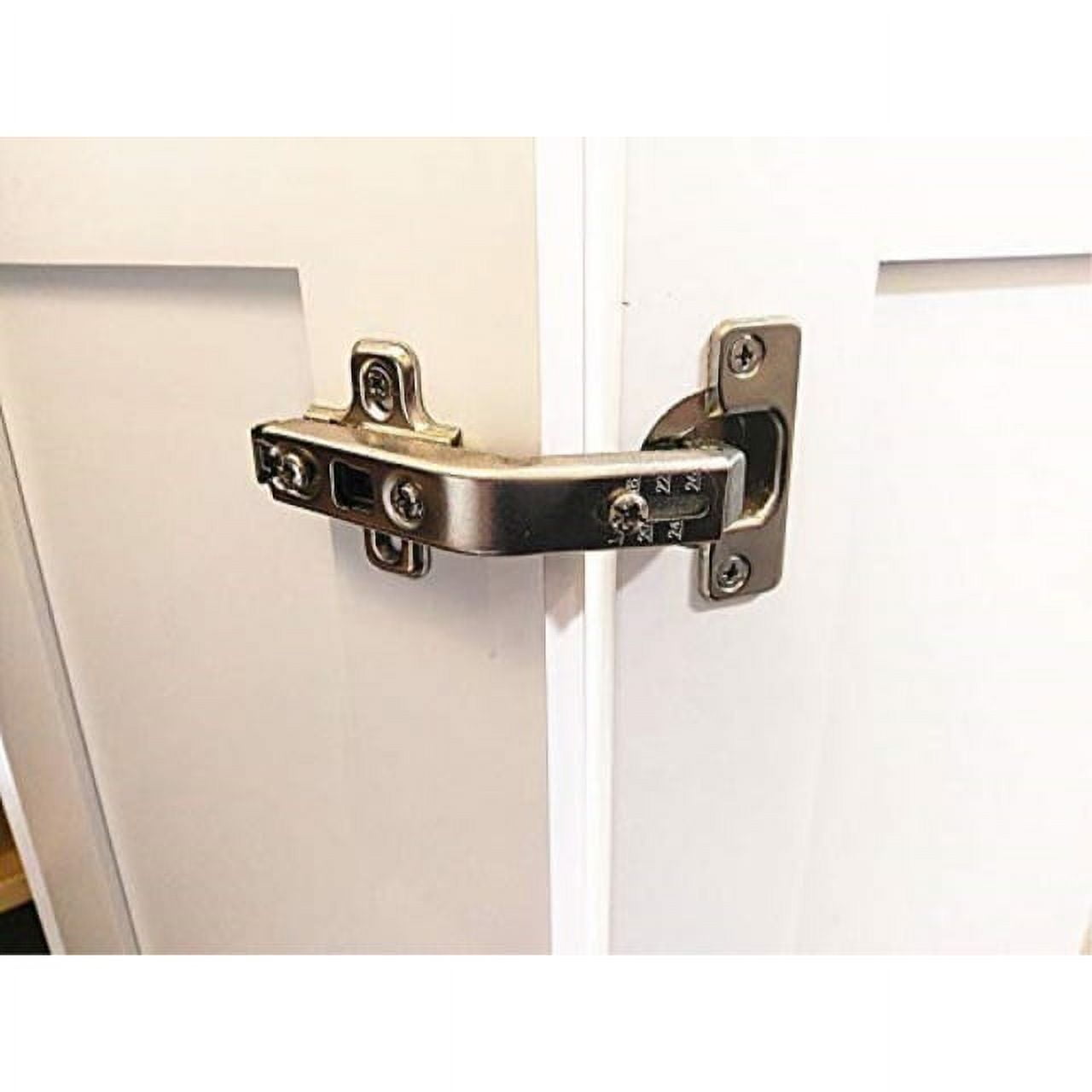 Silverline Corner Hinge Clip For Lazy Susan - 165° Angle, Face Frame Base Plate (CHC35165-WD)