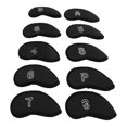 thumbnail image 1 of 10PCS  Club Head Covers, Mesh Cloth Waterproof Breathable  Iron Pole Protective Cover With Numbers, 1 of 8