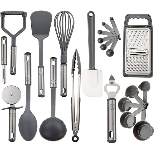 Acheter Ensemble d'ustensiles de cuisine modernes et simples en acier  inoxydable, 7 pièces, outils de cuisine, spatule cuillère, ustensiles de  cuisine ménagers