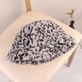 thumbnail image 2 of CoCopeaunts Bucket Hat for Men Leopard Pattern Fisherman Hat for Women Outdoor Warm Keeping Plush Basin Hat in Autumn Winter, 2 of 8