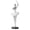 B Silver, variant on KGJQ Ballet Dancer Figurine, Ballerina Statue with Stable Round Base, Resin Ballerina Figurines, Elegant Desktop Art Decor for Bedroom Dance Studio