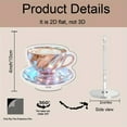thumbnail image 2 of Rotating acrylic display featuring a high-resolution cappuccino image with ultra-clear pixels for an elegant presentation, 2 of 8