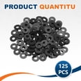 thumbnail image 3 of Uxcell M3 Rondelle Plate en Nylon, 125 Pcs Joint Torique 3x8x1mm, Noir, 3 of 7