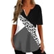 thumbnail image 1 of Gibobby Blusa Casual de Mujer Camisas verano para mujer, camisetas manga corta con cuello en V estampado 2023, camisetas con estampado floral, tú(Negro,G), 1 of 4