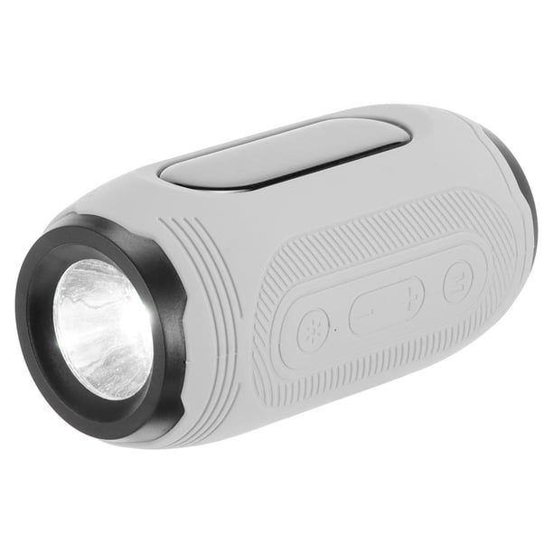 Naiovety Altavoz Bluetooth inalámbrico portátil al aire libre altavoz solar para montar en bicicleta con tres modos de luz para ciclismo pesca al aire Ciclismo Gris Naiovety OD010436-01