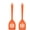 Orange, variant on 2 packs Small & Large Slotted Silicone Turner Heat Resistant Kitchen Spatula Flipper, Food Grade Flexible Wide Seamless Rubber Cooking Utensil for Egg, Omelette, Burger in Nonstick Cookware