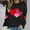 Black, variant on Women's Valentines Sweatshirts Plus Size Cute Love Heart Graphic Blouses Long Sleeve Round Neck Shirts Valentine's Day Printed Sweater Pullover Tops