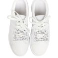 thumbnail image 3 of Unique Bargains 2 Pcs Shoe Accessories Fashionable Pearl Square Clasp Pin Back Style Shoe Decorations Silver Tone, 3 of 6