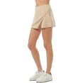 thumbnail image 3 of Made by Olivia Women's High Waisted Asymmetrical Wrap Skorts, 3 of 5