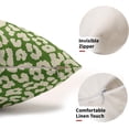 thumbnail image 3 of Leopard Print Pillow Covers 12x20 Set of 2 Lime Green Beige Cheetah Animal Print Preppy Rectangle Decorative Outdoor Pillowcases Chinoiserie Farmhouse Throw Cushion Case Decor for Couch Sofa Bed, 3 of 6