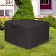thumbnail image 3 of HLONK [1pc PU Fire Pit Cover] 1pc Square Fire Pit Cover  PU Coated  Fade Resistant | 32*32*25 Inches  Black  Suitable for Most Square Fire Pit Countertop for All Weather Protection, 3 of 6