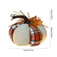thumbnail image 2 of Eoozwa Faux Fall Knitted Pumpkins Small Knit Rustic Farmhouse Foam Pumpkins for Thanksgiving Halloween Autumn Mantel Table Decor, 2 of 6