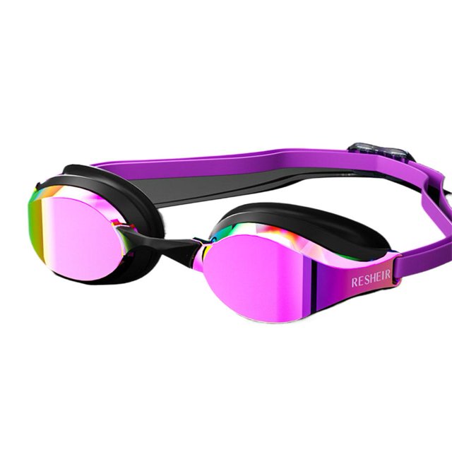Lunettes de Natation d'Entraînement de Course pour Adultes en Silicone de Haute Qualité, Assurant