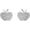 Silver, variant on Cubic Zirconia Cute Apple Tiny Stud Earrings for Women Rhinestone Teacher Earrings Back to School Earrings Tiny Fruit Studs Teacher Gifts